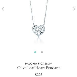Tiffany’s Paloma Picasso Olive Leaf Heart Pendant